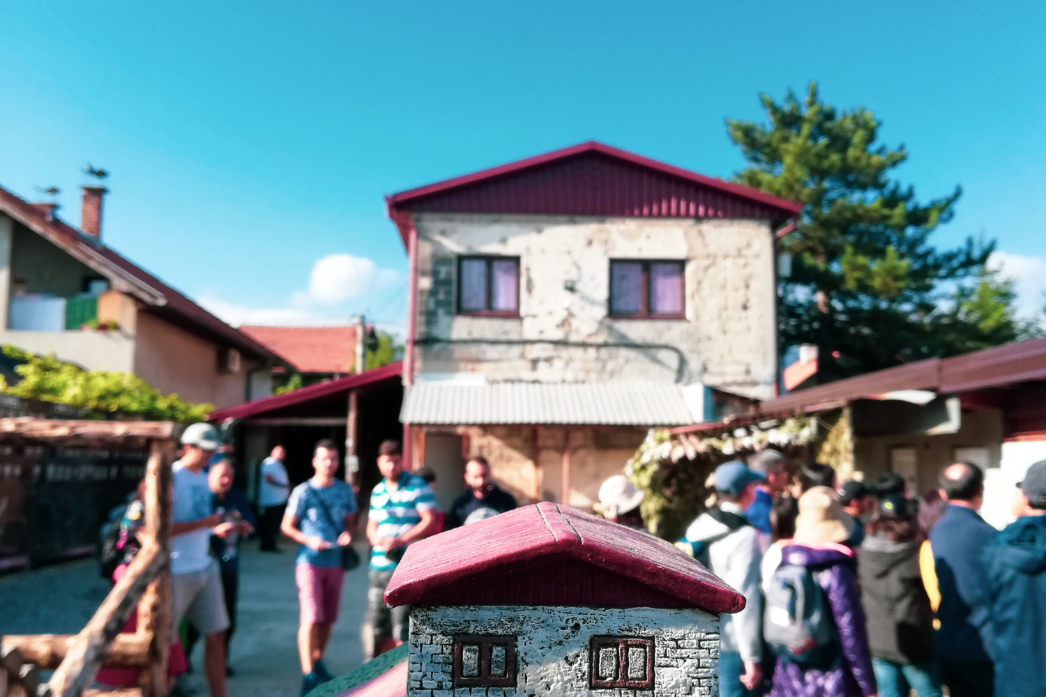 Kolar House, entrance to the Sarajevo Tunnel of Hope, during a tour organized by Sarajevo Insider