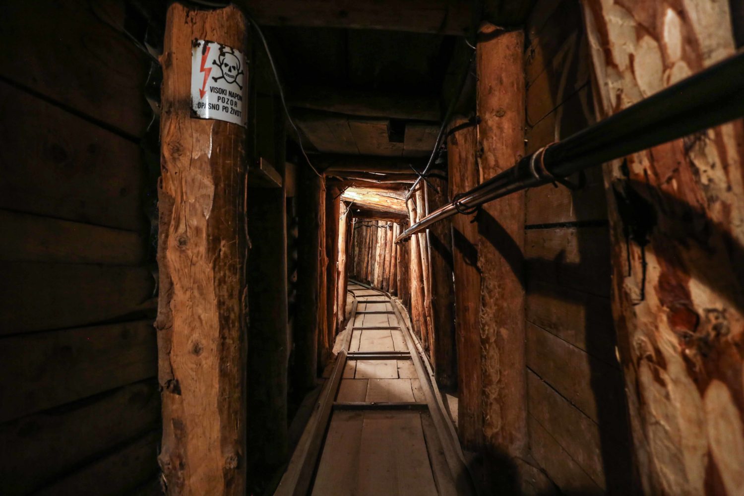 Interior of the Sarajevo Tunnel of Hope by Dženat Dreković