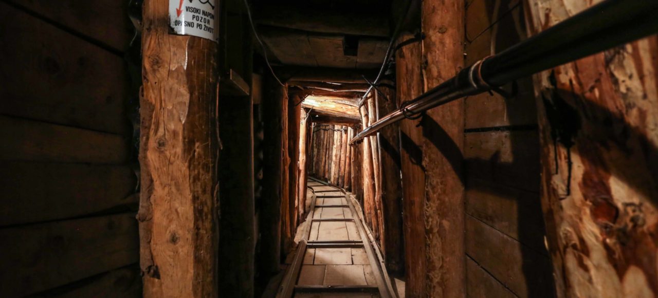 Interior of the Sarajevo Tunnel of Hope by Dženat Dreković