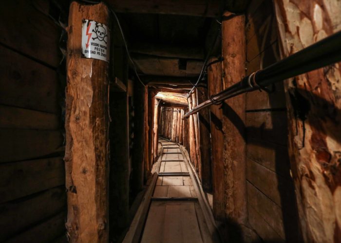 Interior of the Sarajevo Tunnel of Hope by Dženat Dreković