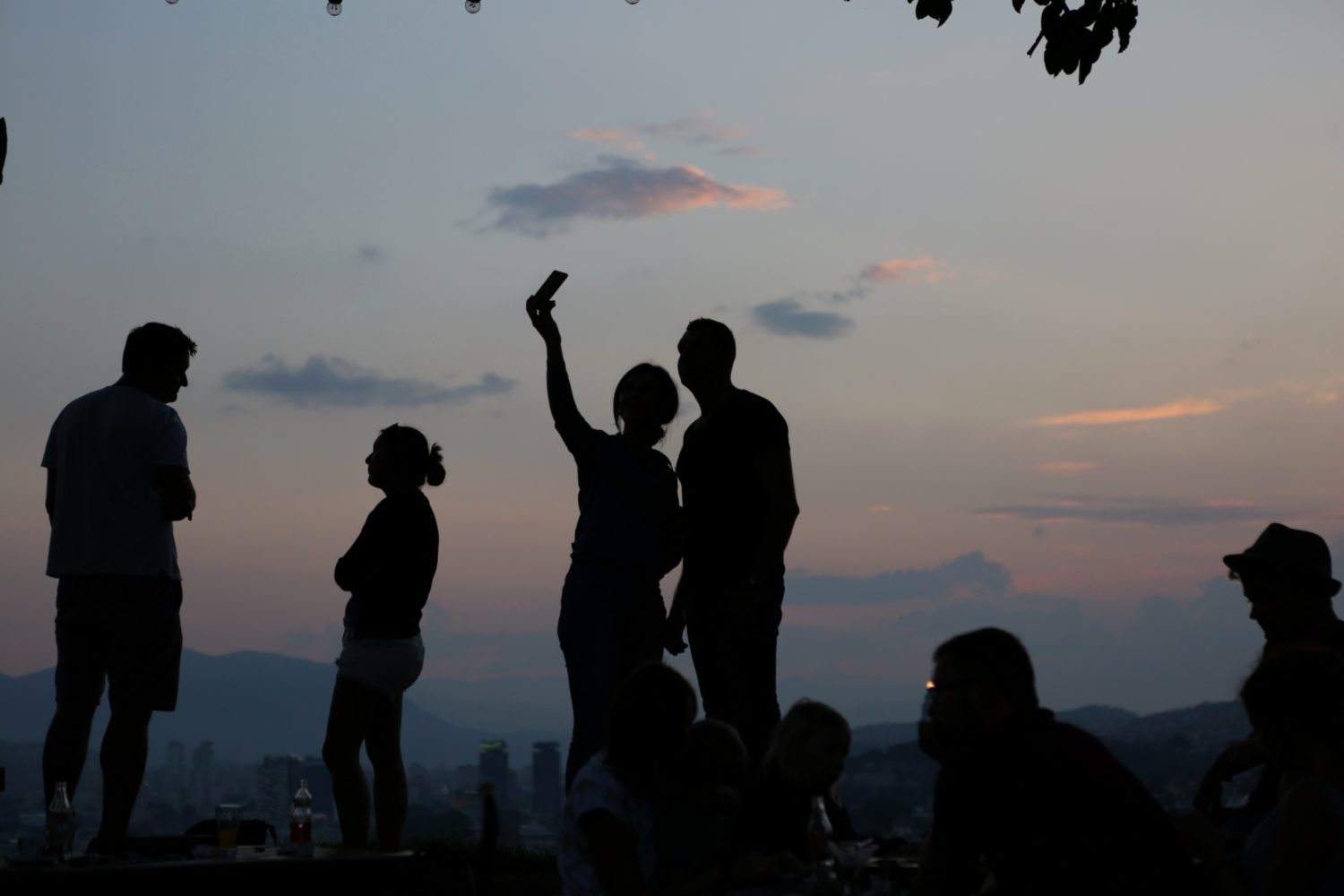 Romantic couple taking a selfie at Yellow Fort (Žuta Tabija)