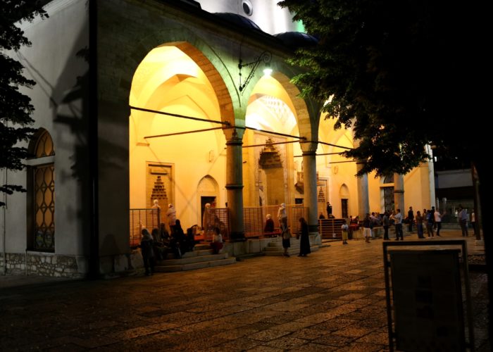 Night prayer (Isha) at Begova Mosque in Sarajevo